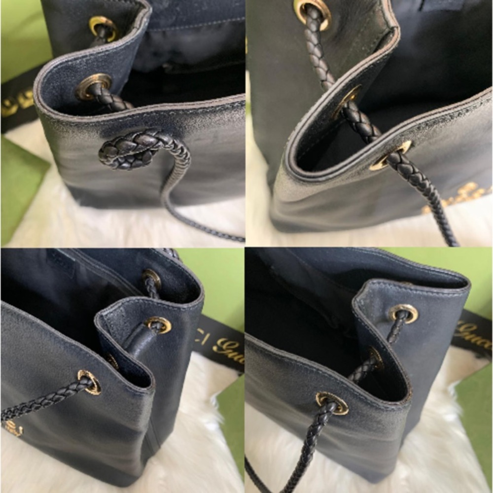 Authentic Gucci black leather shoulder bag - Picture 14 of 15